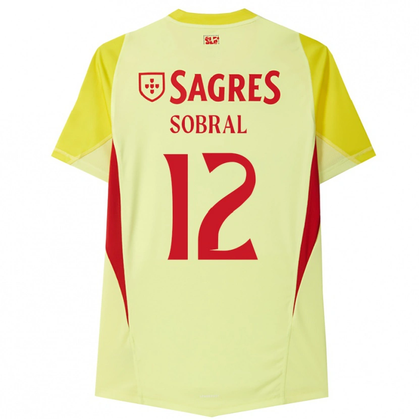 Danxen Kinder Gonçalo Sobral #12 Trikot Gelb Rot Torwarttrikot 2025/26
