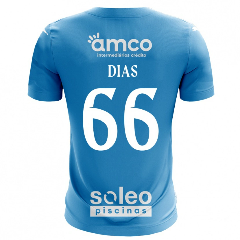 Danxen Kinder Gonçalo Dias #66 Trikot Blau Weiß Torwarttrikot 2025/26