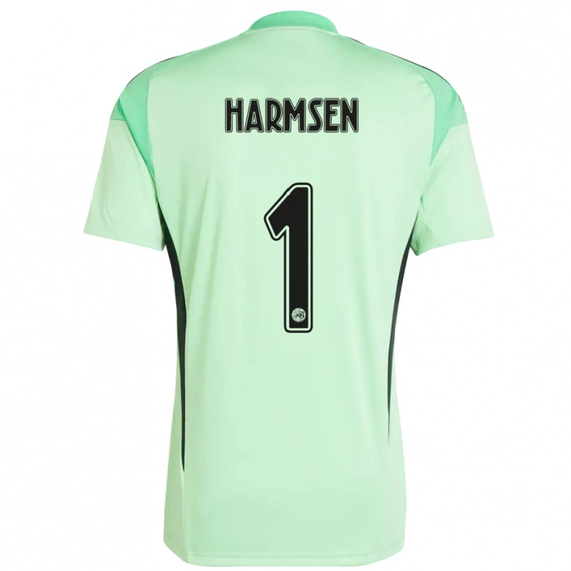 Danxen Kinder Tymo Harmsen #1 Trikot Hellgrün Schwarz Torwarttrikot 2025/26