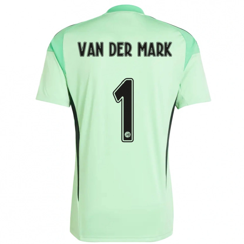 Danxen Kinder Jesper van der Mark #1 Trikot Hellgrün Schwarz Torwarttrikot 2025/26