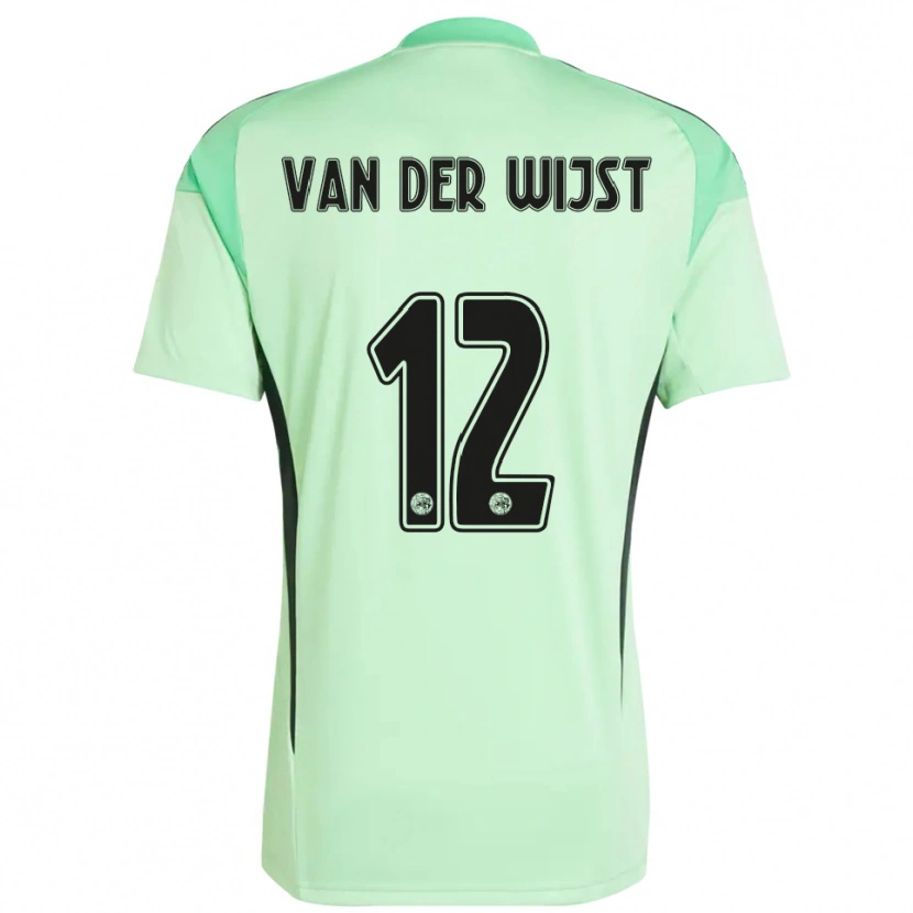 Danxen Kinder Giovanni van der Wijst #12 Trikot Hellgrün Schwarz Torwarttrikot 2025/26