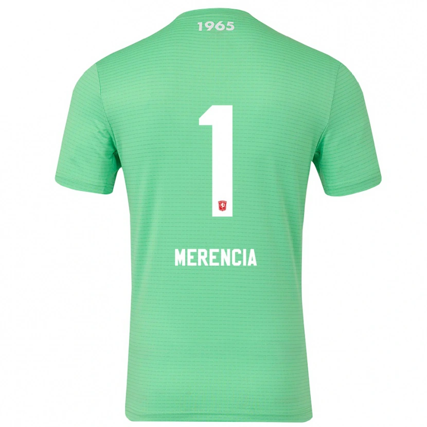 Danxen Kinder Leandro Merencia #1 Trikot Hellgrün Weiß Torwarttrikot 2025/26