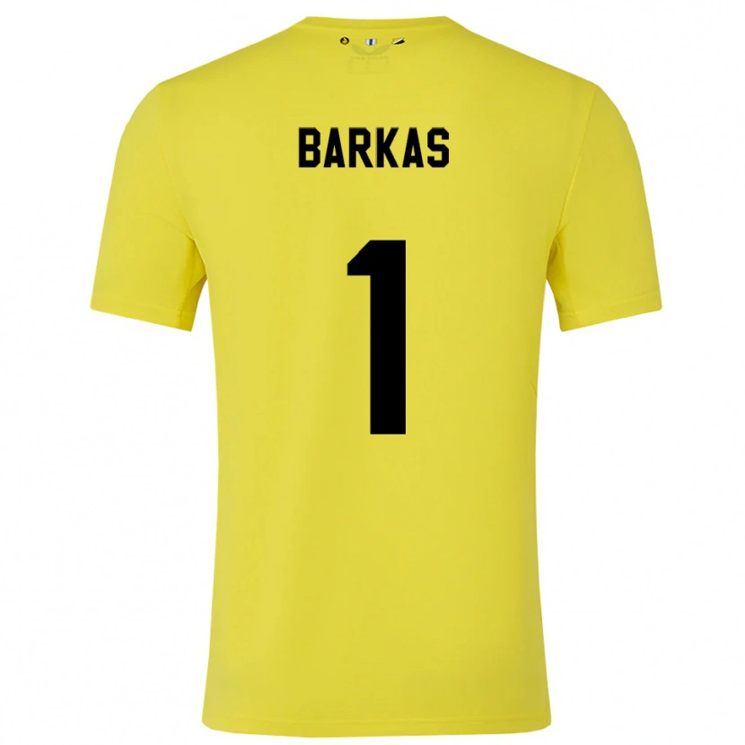Danxen Kinder Vasilios Barkas #1 Trikot Gelb Schwarz Torwarttrikot 2025/26