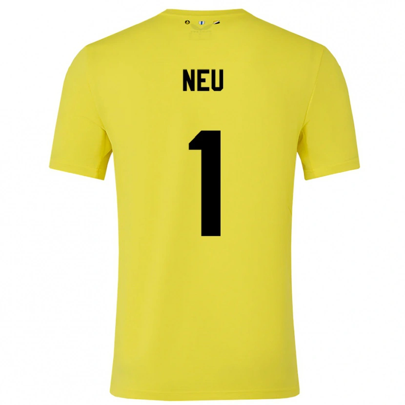 Danxen Kinder Luca Neu #1 Trikot Gelb Schwarz Torwarttrikot 2025/26