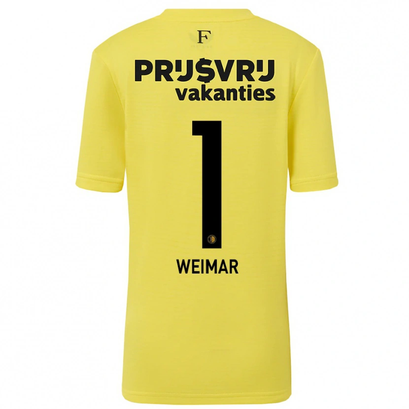 Danxen Kinder Jacintha Weimar #1 Trikot Gelb Schwarz Torwarttrikot 2025/26