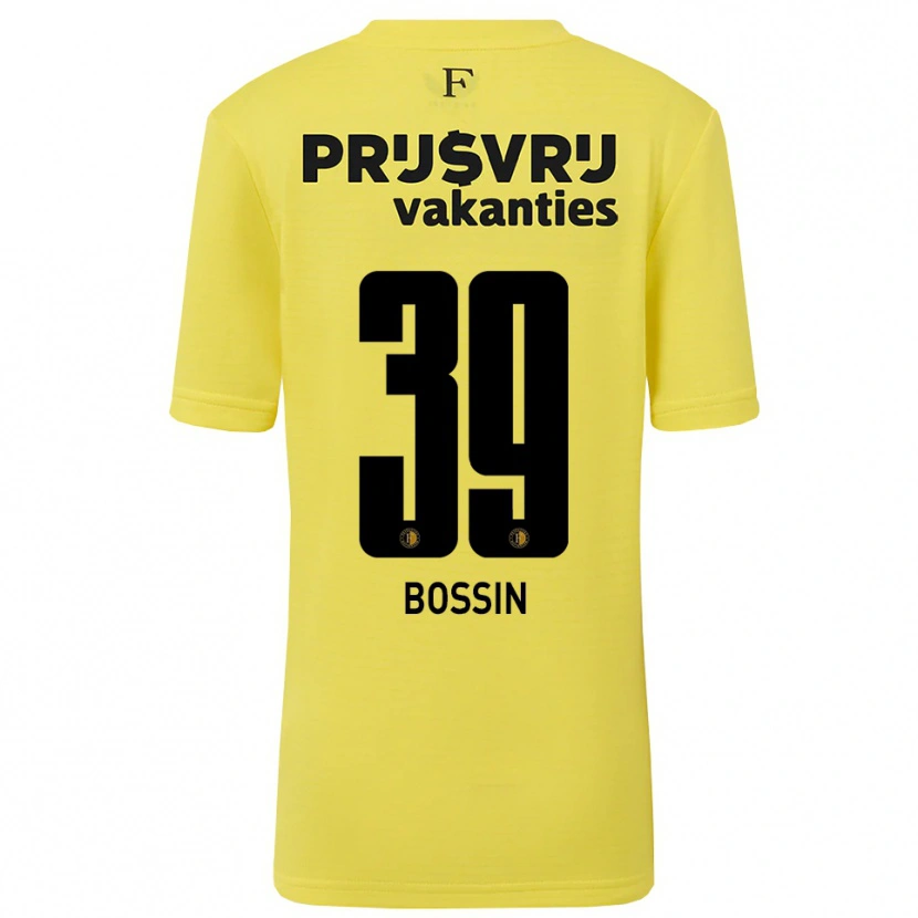 Danxen Kinder Liam Bossin #39 Trikot Gelb Schwarz Torwarttrikot 2025/26