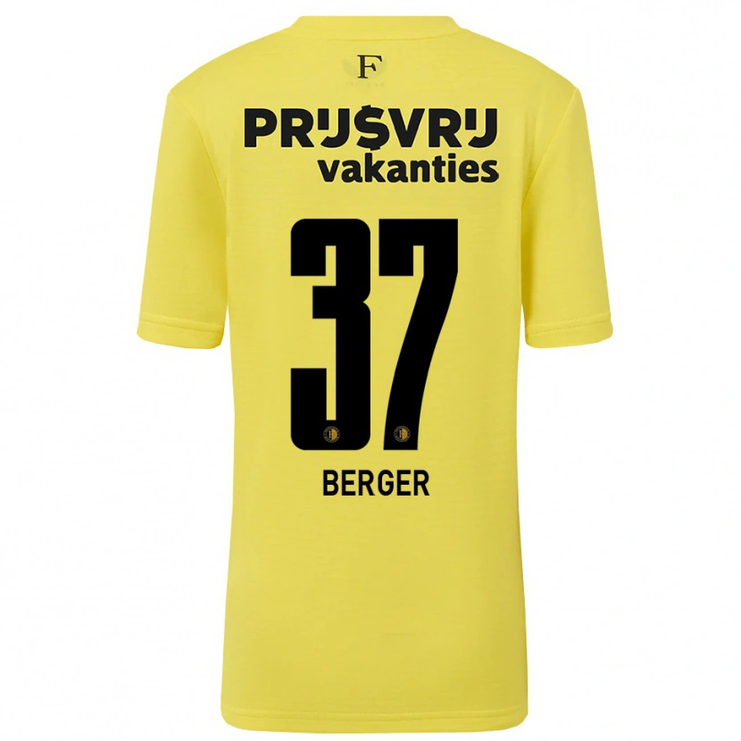 Danxen Kinder Mannou Berger #37 Trikot Gelb Schwarz Torwarttrikot 2025/26