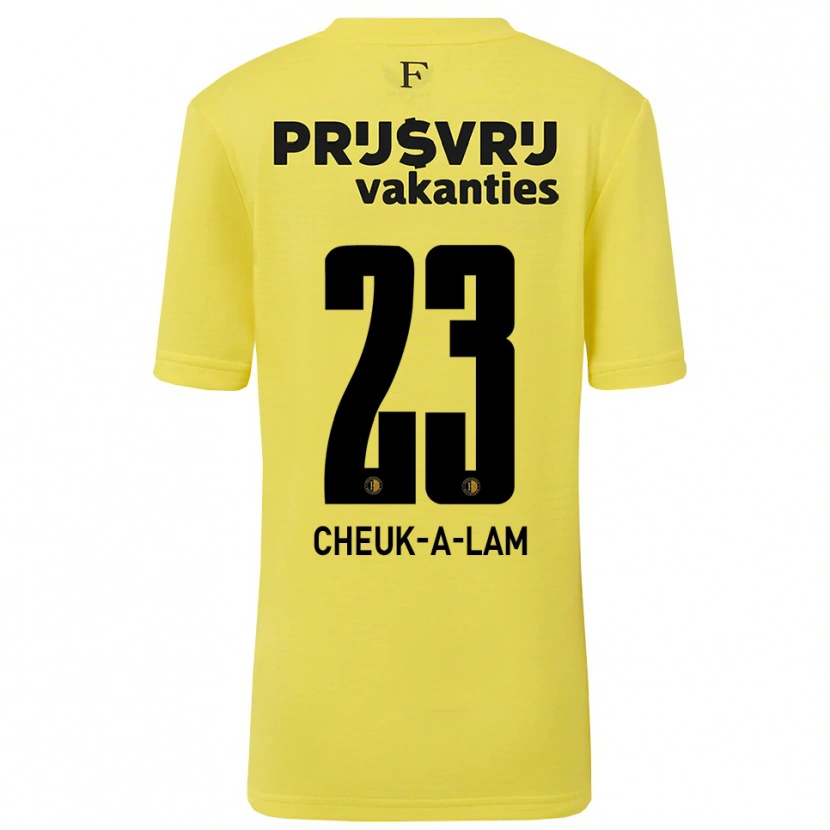Danxen Kinder Lee-Quincy Cheuk-A-Lam #23 Trikot Gelb Schwarz Torwarttrikot 2025/26