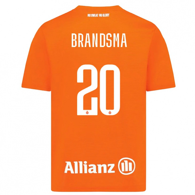 Danxen Kinder Ilke Brandsma #20 Trikot Orange Weiß Torwarttrikot 2025/26