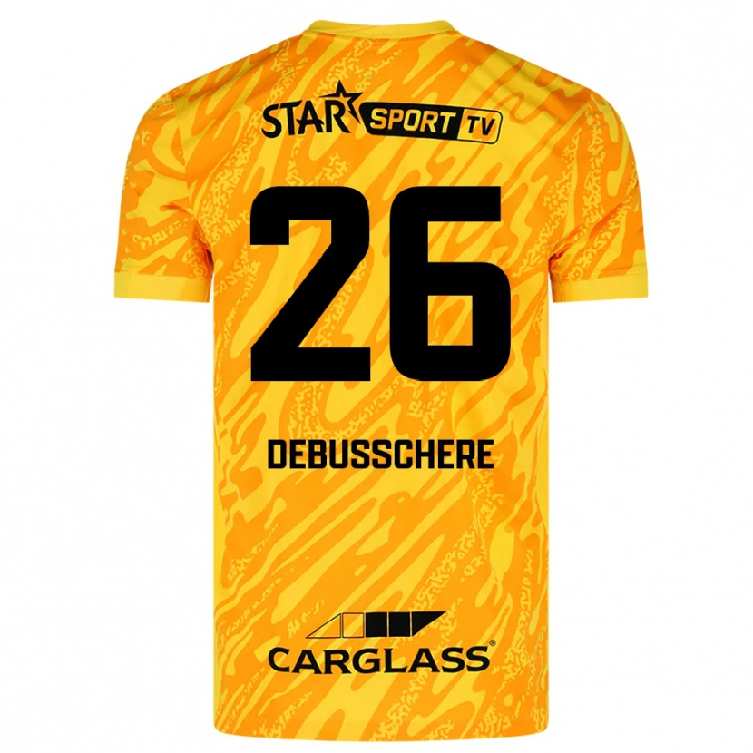 Danxen Kinder Vic Debusschere #26 Trikot Orange Gelb Schwarz Torwarttrikot 2025/26