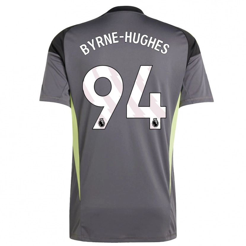 Danxen Kinder Cameron Byrne-Hughes #94 Trikot Dunkelgrau Weiß Torwarttrikot 2025/26
