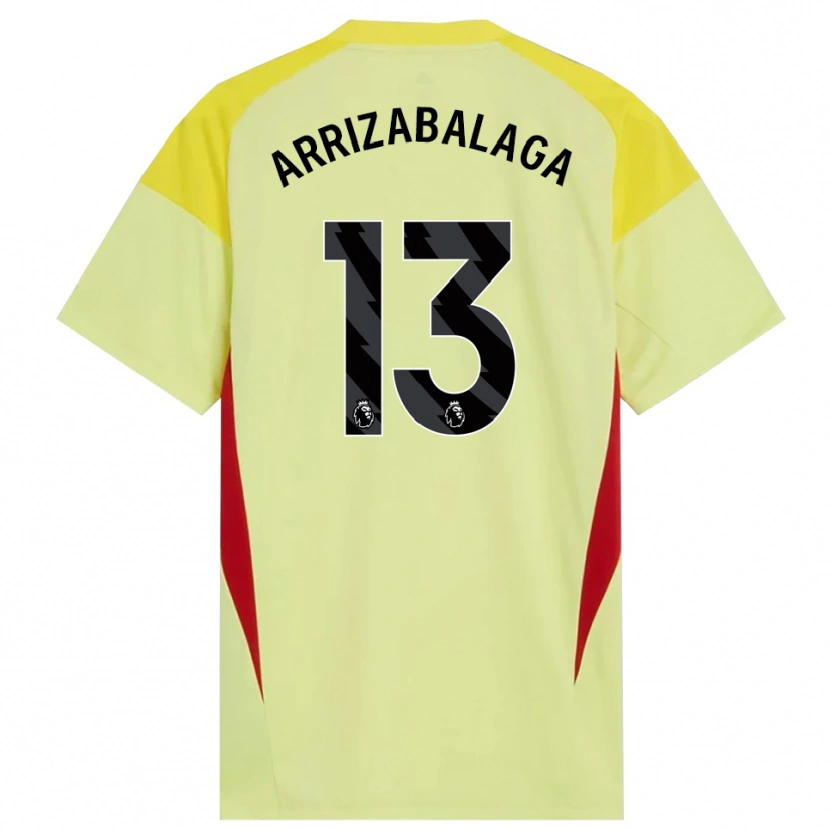Danxen Kinder Kepa Arrizabalaga #13 Trikot Gelb Rot Schwarz Torwarttrikot 2025/26