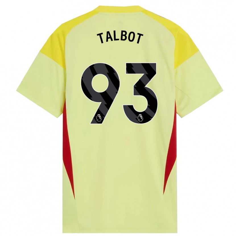 Danxen Kinder Jack Talbot #93 Trikot Gelb Rot Schwarz Torwarttrikot 2025/26