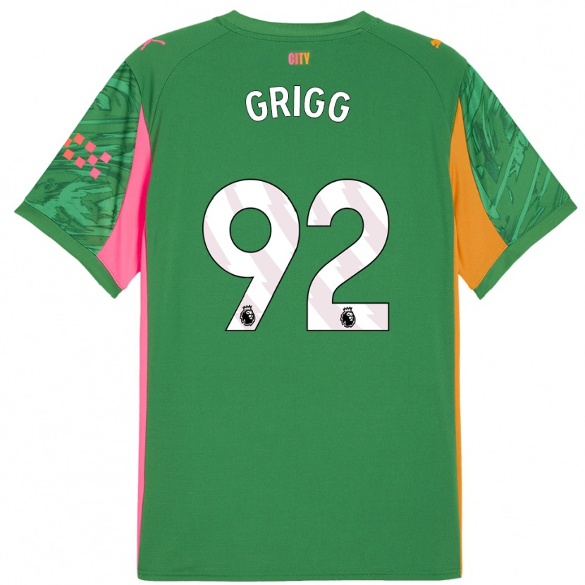 Danxen Kinder Finley Grigg #92 Trikot Grün Orange Torwarttrikot 2025/26