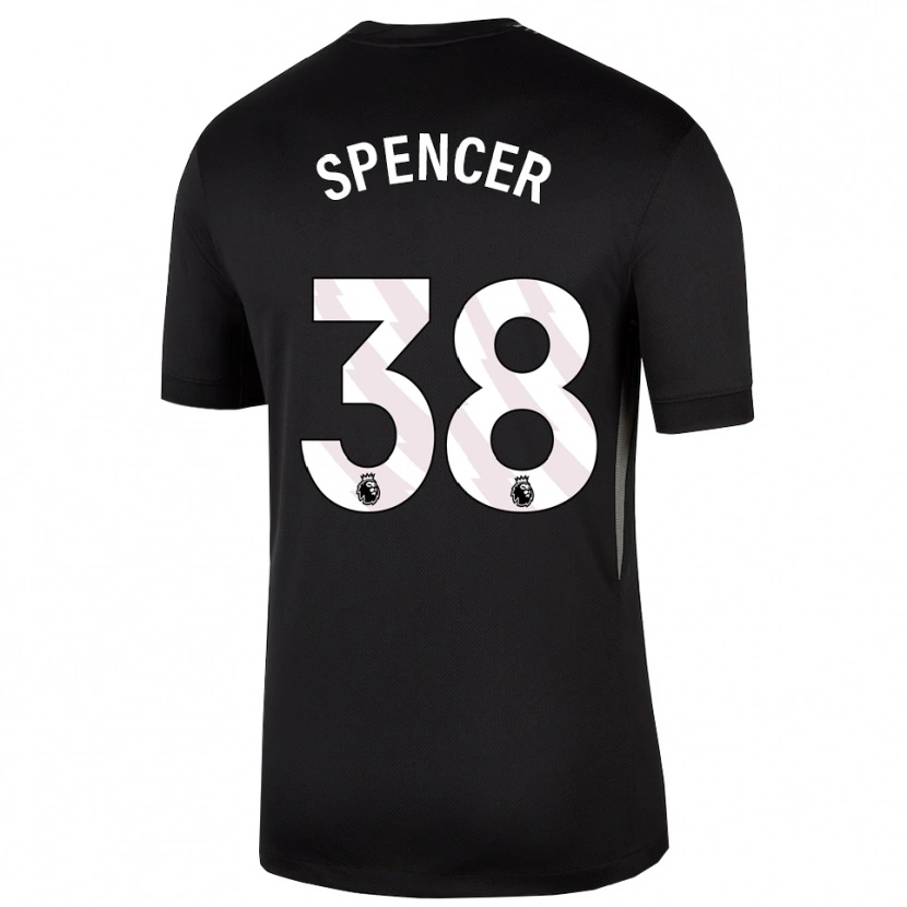 Danxen Kinder Becky Spencer #38 Trikot Schwarz Weiß Torwarttrikot 2025/26