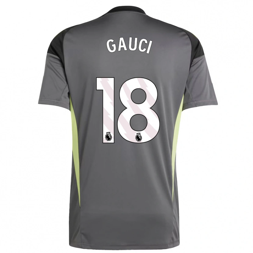 Danxen Kinder Joe Gauci #18 Trikot Dunkelgrau Schwarz Torwarttrikot 2025/26