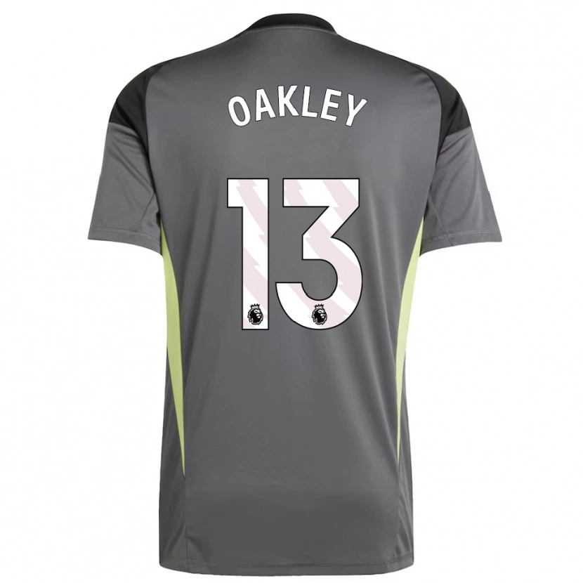 Danxen Kinder Rhys Oakley #13 Trikot Dunkelgrau Schwarz Torwarttrikot 2025/26