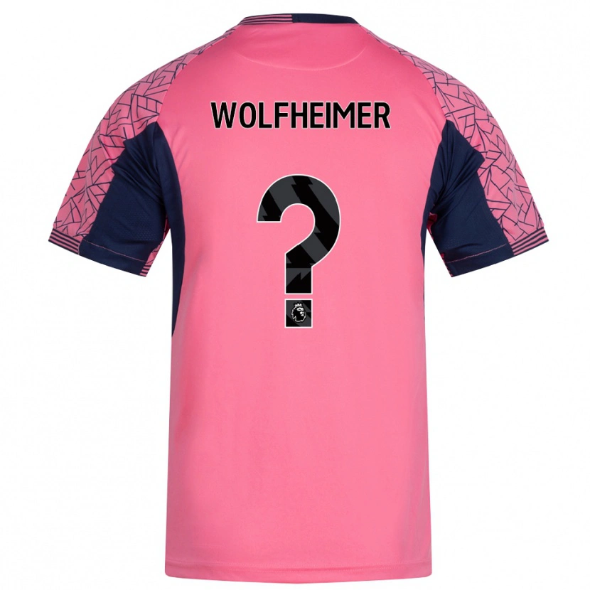 Danxen Kinder Connor Wolfheimer #0 Trikot Rosa Schwarz Torwarttrikot 2025/26
