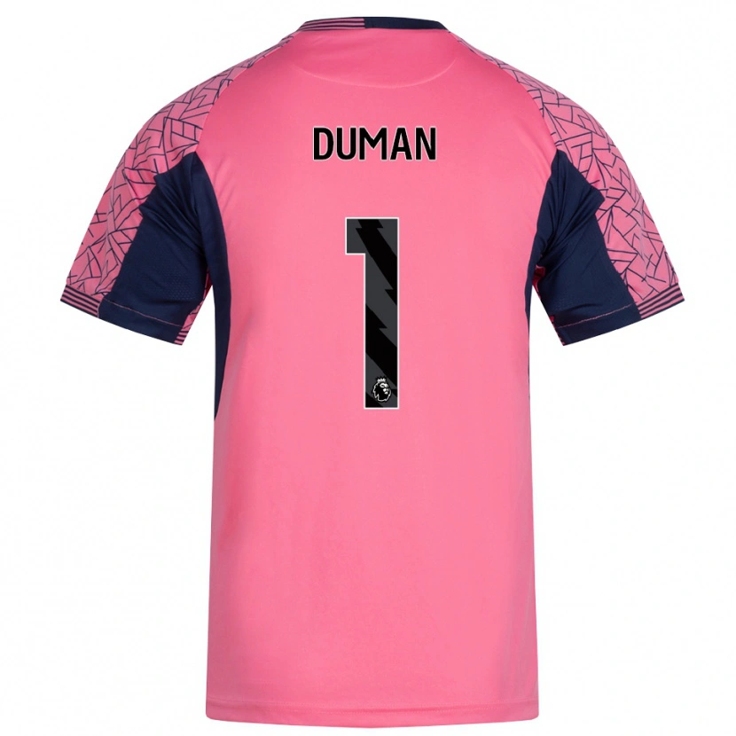 Danxen Kinder Layla-Belle Duman #1 Trikot Rosa Schwarz Torwarttrikot 2025/26
