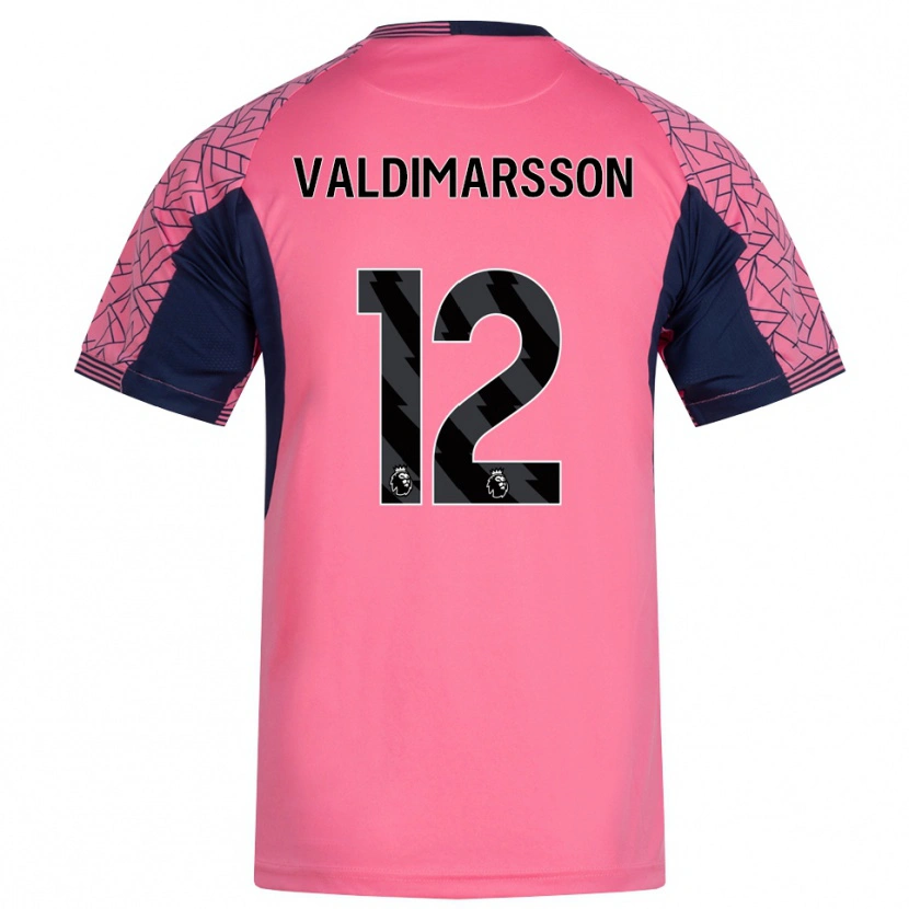 Danxen Kinder Hákon Rafn Valdimarsson #12 Trikot Rosa Schwarz Torwarttrikot 2025/26