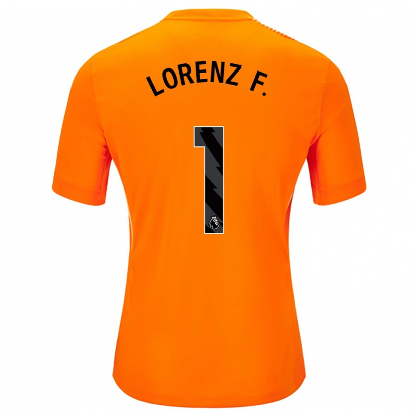 Danxen Kinder Lorenz Ferdinand #1 Trikot Orange Schwarz Torwarttrikot 2025/26