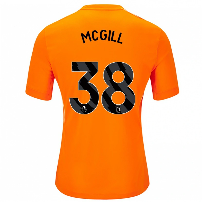 Danxen Kinder Tom McGill #38 Trikot Orange Schwarz Torwarttrikot 2025/26