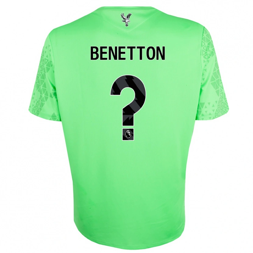 Danxen Kinder Lucca Benetton #0 Trikot Grün Schwarz Torwarttrikot 2025/26