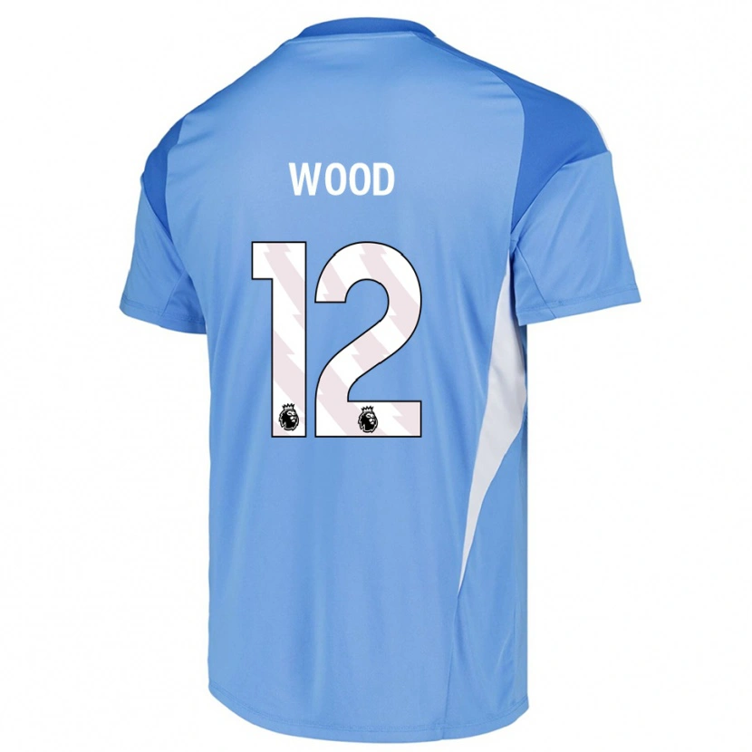 Danxen Kinder Oliver Wood #12 Trikot Himmelsblau Weiß Torwarttrikot 2025/26