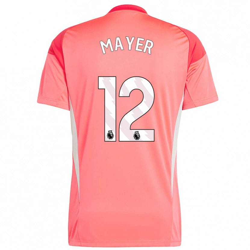 Danxen Kinder Oliver Mayer #12 Trikot Rot Weiß Torwarttrikot 2025/26