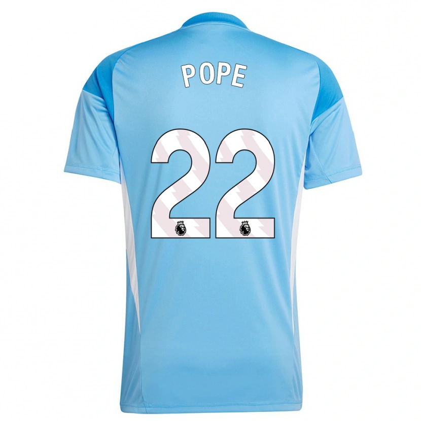 Danxen Kinder Nick Pope #22 Trikot Blau Weiß Torwarttrikot 2025/26