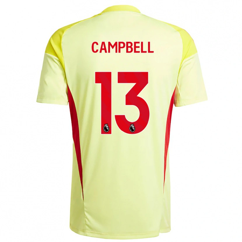 Danxen Kinder Luke Campbell #13 Trikot Hellgelb Orange Torwarttrikot 2025/26