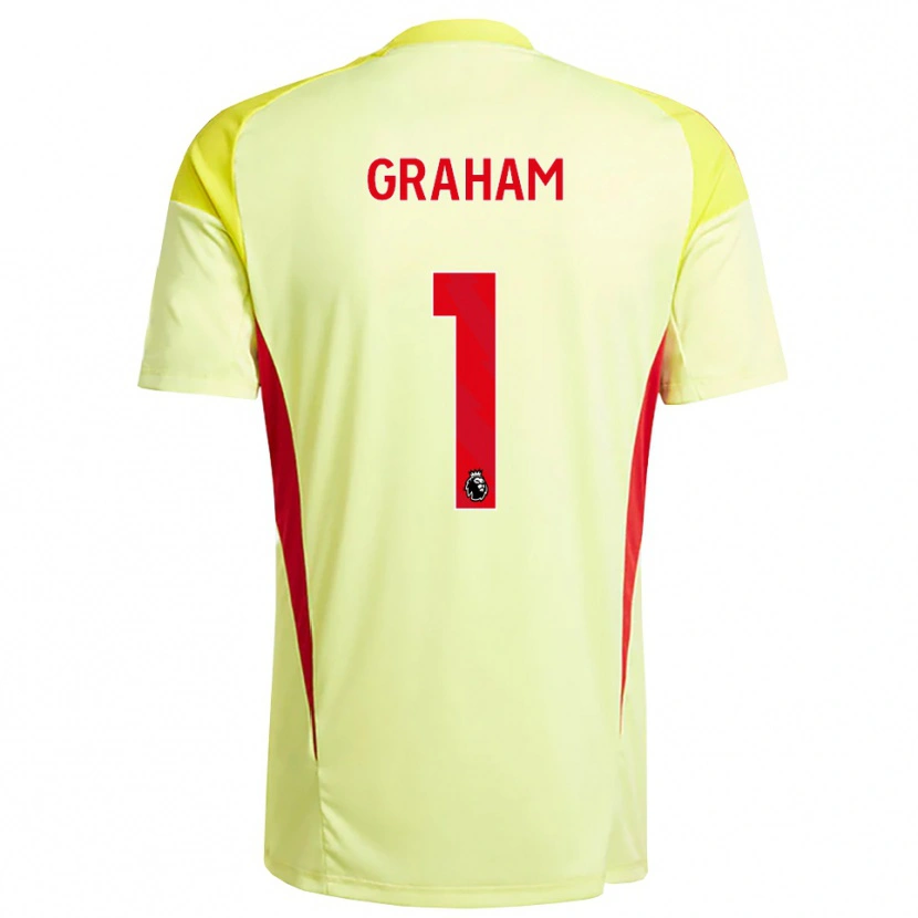 Danxen Kinder Ally Graham #1 Trikot Hellgelb Orange Torwarttrikot 2025/26