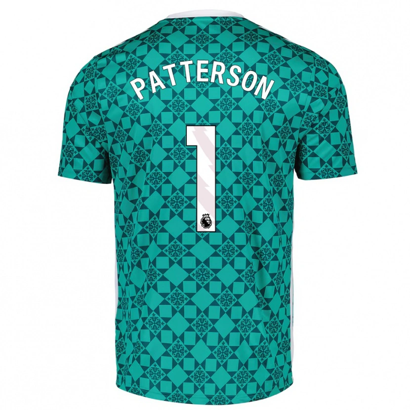 Danxen Kinder Anthony Patterson #1 Trikot Grün Weiß Torwarttrikot 2025/26