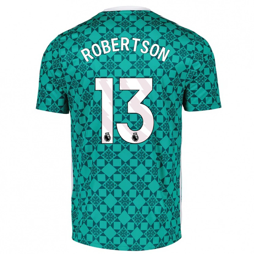 Danxen Kinder Finley Robertson #13 Trikot Grün Weiß Torwarttrikot 2025/26