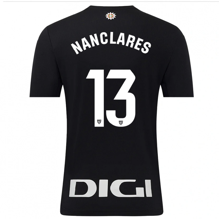 Danxen Kinder Adriana Nanclares Romero #13 Trikot Schwarz Weiß Torwarttrikot 2025/26