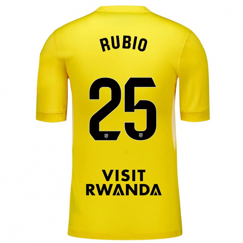 Danxen Kinder Daniel Rubio #25 Trikot Gelb Schwarz Torwarttrikot 2025/26