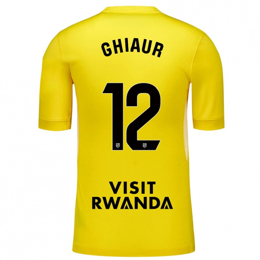 Danxen Kinder Octavian Ghiaur #12 Trikot Gelb Schwarz Torwarttrikot 2025/26