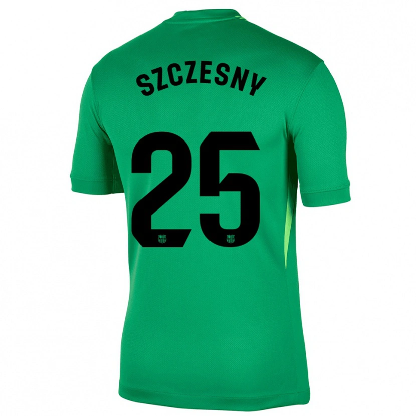 Danxen Kinder Wojciech Szczesny #25 Trikot Grün Schwarz Torwarttrikot 2025/26