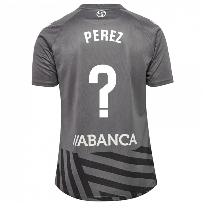 Danxen Kinder Iván Pérez #0 Trikot Dunkelgrau Schwarz Torwarttrikot 2025/26