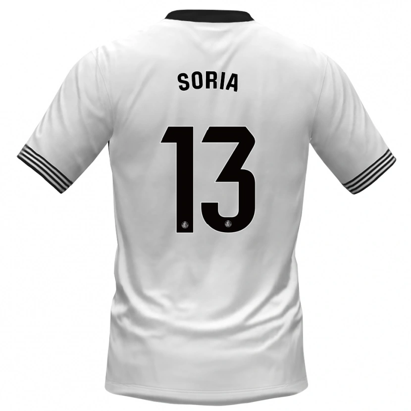 Danxen Kinder David Soria #13 Trikot Weiß Schwarz Torwarttrikot 2025/26
