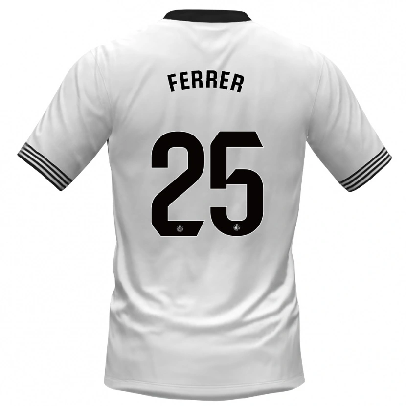 Danxen Kinder Diego Ferrer #25 Trikot Weiß Schwarz Torwarttrikot 2025/26