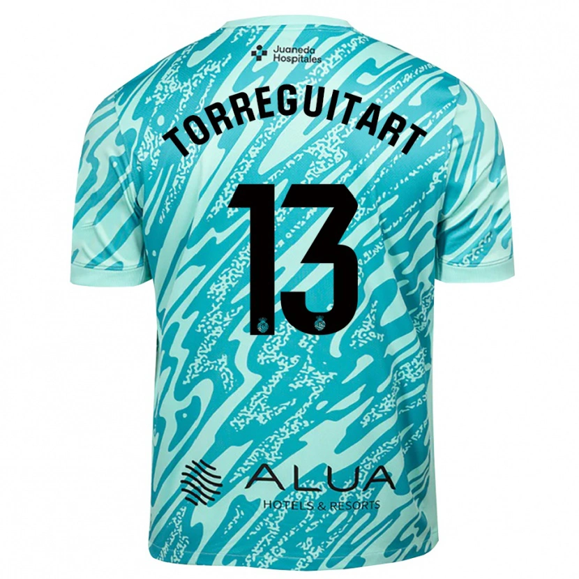 Danxen Kinder Nil Torreguitart #13 Trikot Cyan Schwarz Torwarttrikot 2025/26