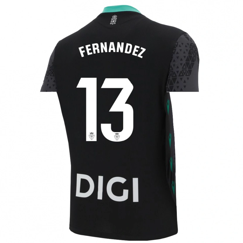 Danxen Kinder Aitor Fernández #13 Trikot Dunkelgrau Schwarz Torwarttrikot 2025/26
