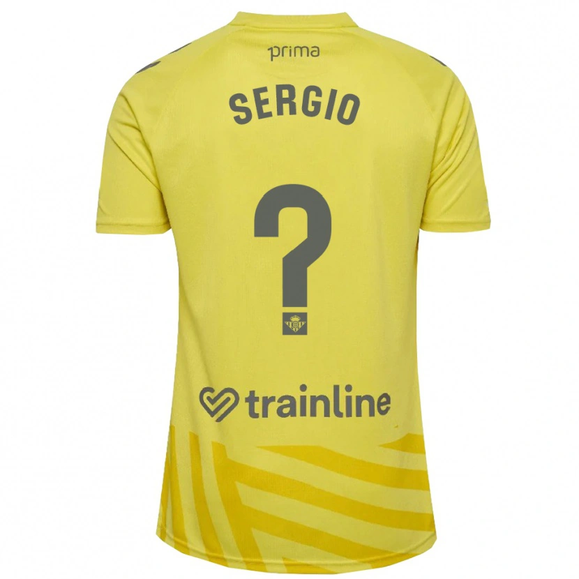 Danxen Kinder Sergio Vázquez #0 Trikot Gelb Grau Torwarttrikot 2025/26