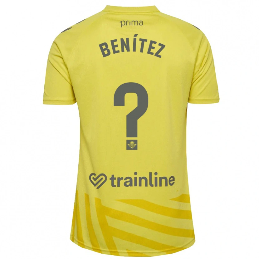 Danxen Kinder David Benítez #0 Trikot Gelb Grau Torwarttrikot 2025/26