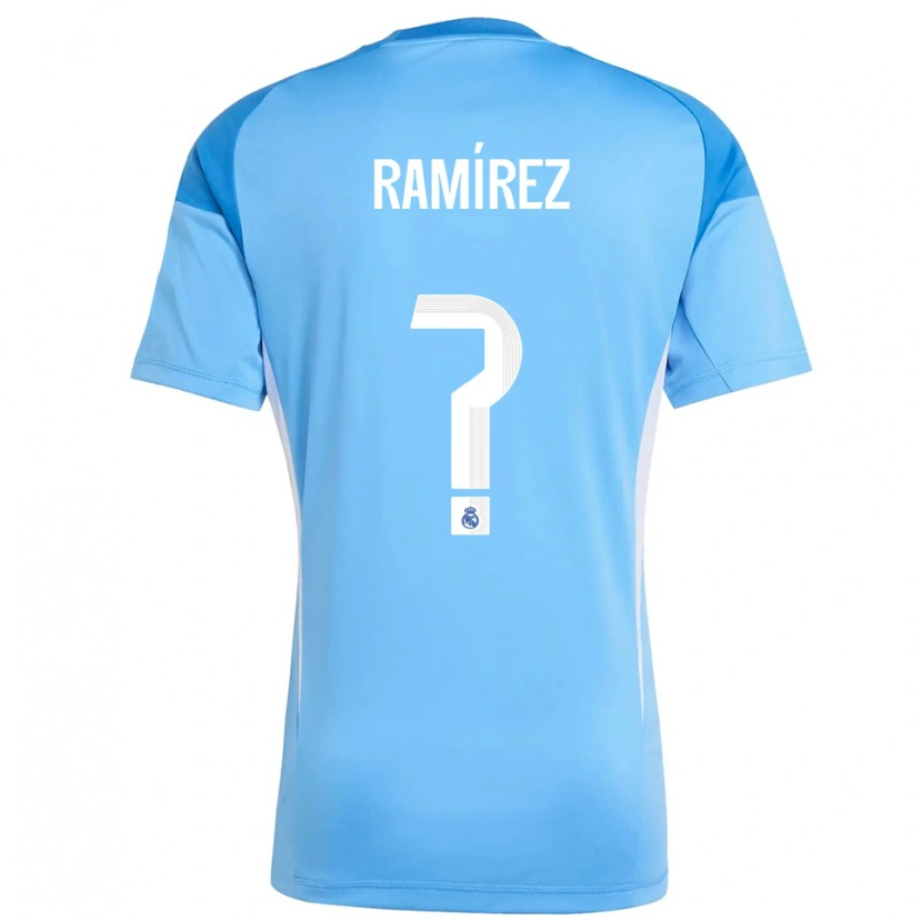 Danxen Kinder Izan Ramírez #0 Trikot Himmelblau Weiß Torwarttrikot 2025/26