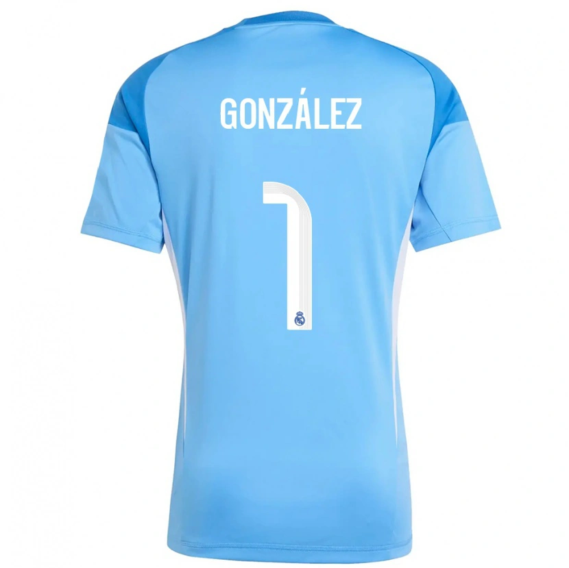 Danxen Kinder Álvaro González #1 Trikot Himmelblau Weiß Torwarttrikot 2025/26