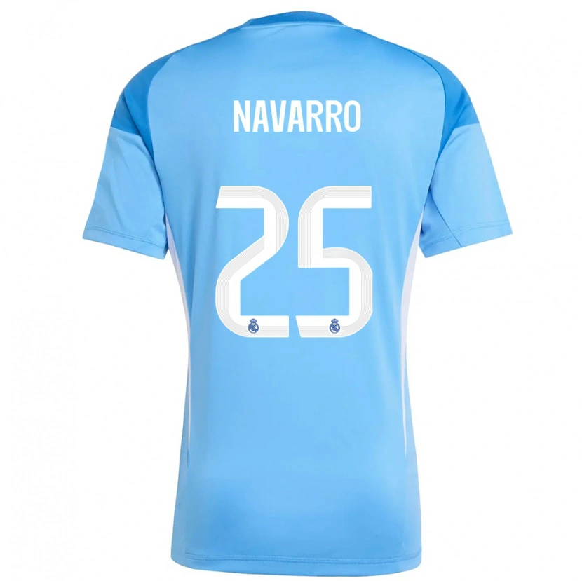 Danxen Kinder Javier Navarro #25 Trikot Himmelblau Weiß Torwarttrikot 2025/26