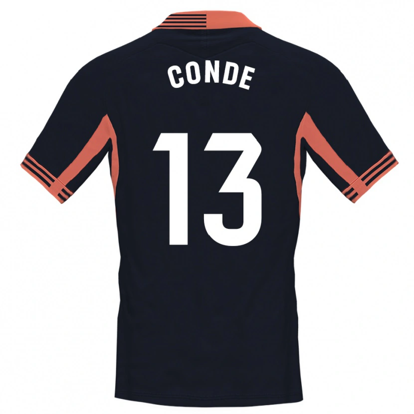 Danxen Kinder Diego Conde #13 Trikot Schwarz Weiß Orange Torwarttrikot 2025/26