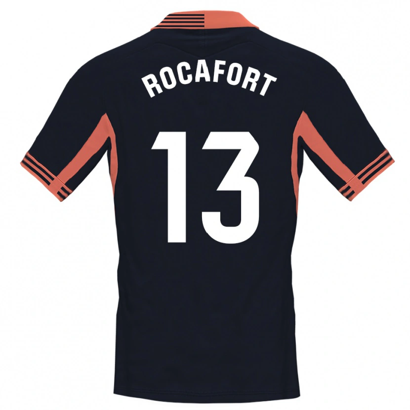 Danxen Kinder Rodrigo Rocafort #13 Trikot Schwarz Weiß Orange Torwarttrikot 2025/26